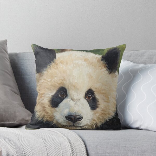 Item preview, Cute Panda Cub Oil Painting designed and sold by Kirrindy Designs.