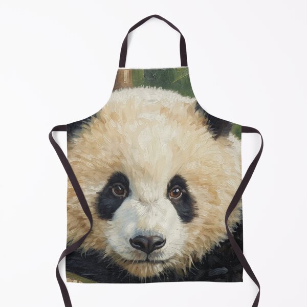 Item preview, Cute Panda Cub Oil Painting designed and sold by Kirrindy Designs.