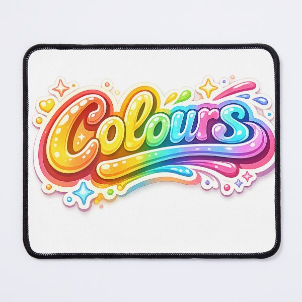 Item preview, Colours Sticker | Vibrant Colorful Design | Rainbow Typography Art designed and sold by Nilucreations.