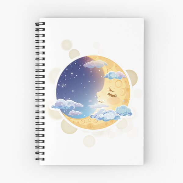 Item preview, Cute Moon In Clouds Dreamy Night Sky Sticker designed and sold by iamKRUK.