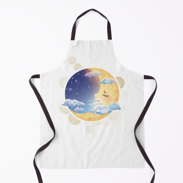Item preview, Cute Moon In Clouds Dreamy Night Sky Sticker designed and sold by iamKRUK.