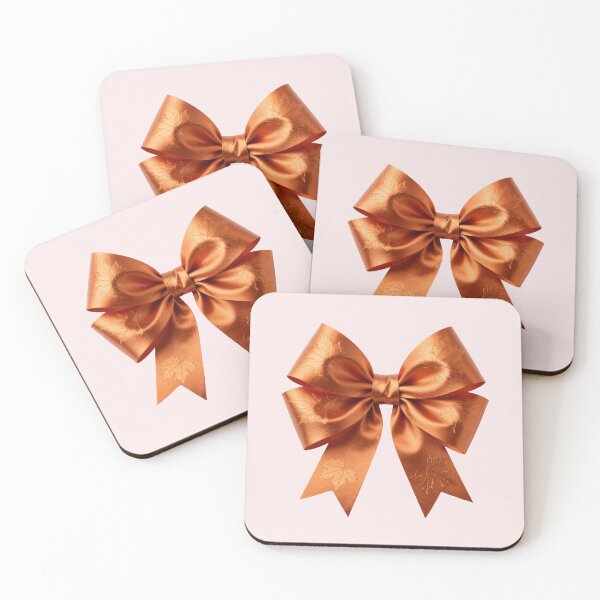 Item preview, Elegant Warm Copper and Maple Leaf Luxury Brand Bow designed and sold by TaBogroupsRed.
