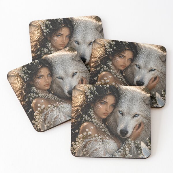 Item preview, May princess and white wolf designed and sold by SandyPictures.
