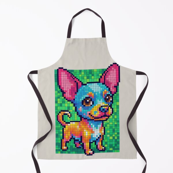 Item preview, Pixel Mosaic Dog – Colorful Grid Graphic Tee designed and sold by Artify24.