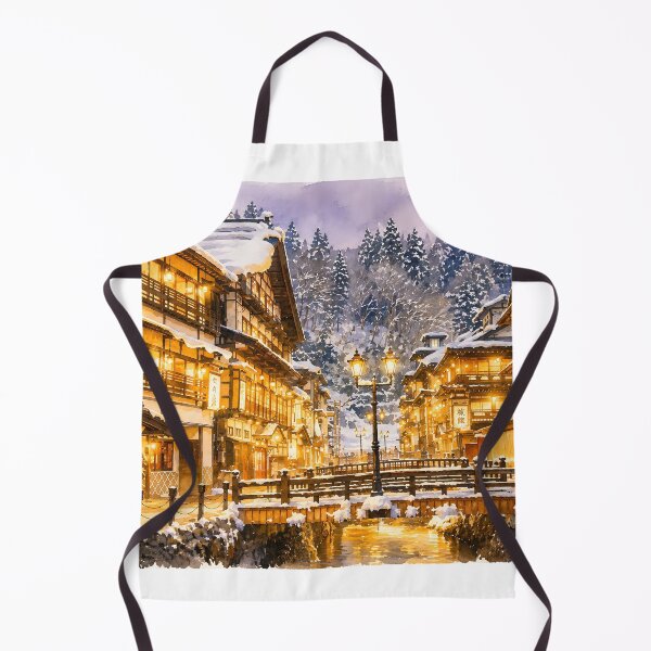 Item preview, Ginzan Onsen At Night designed and sold by HOMETOWN86.