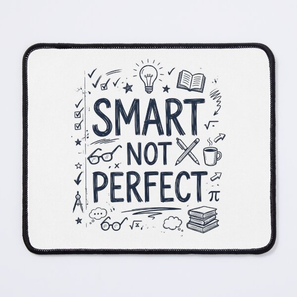 Item preview, Smart Not Perfect Student Motivation Shirt designed and sold by Amr Darwish Graphic designer.