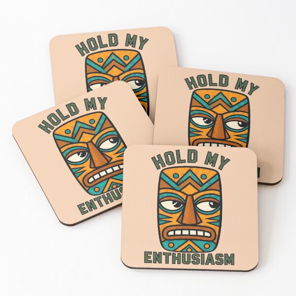 Item preview, Tiki Mask – Hold My Enthusiasm designed and sold by Icareis-Studios.