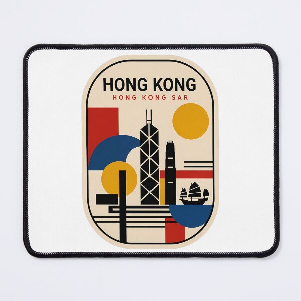 Item preview, Retro Hong Kong Skyline Minimalist Geometric Cityscape designed and sold by k3rstman1.
