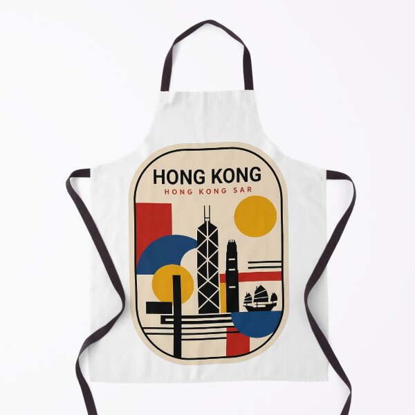 Item preview, Retro Hong Kong Skyline Minimalist Geometric Cityscape designed and sold by k3rstman1.