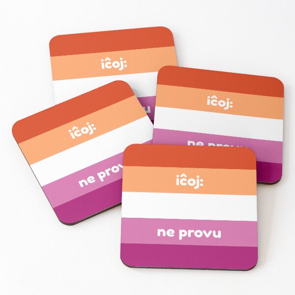 Item preview, Lesba flago: iĉo, ne provu. Lesbian flag: men, don't try (Esperanto) designed and sold by LuluTestudo1.