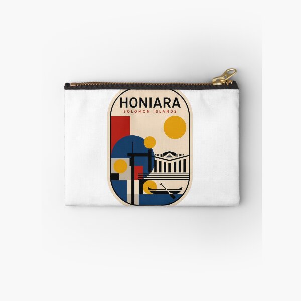 Item preview, Retro Honiara Solomon Islands Geometric Travel Poster designed and sold by k3rstman1.