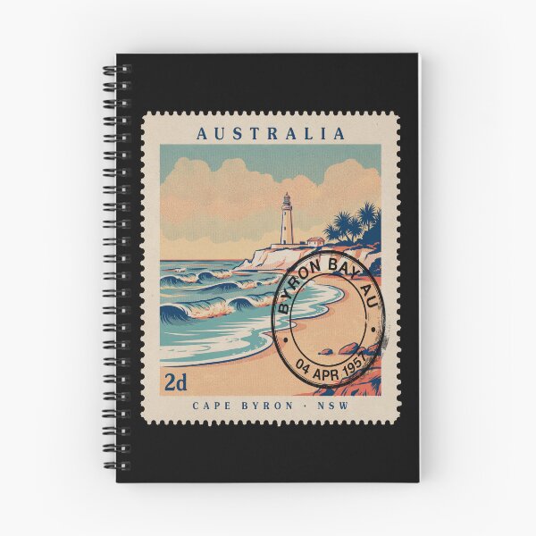 Item preview, Byron Bay Australia Coastal Postage Stamp Sticker designed and sold by stickercuffs.