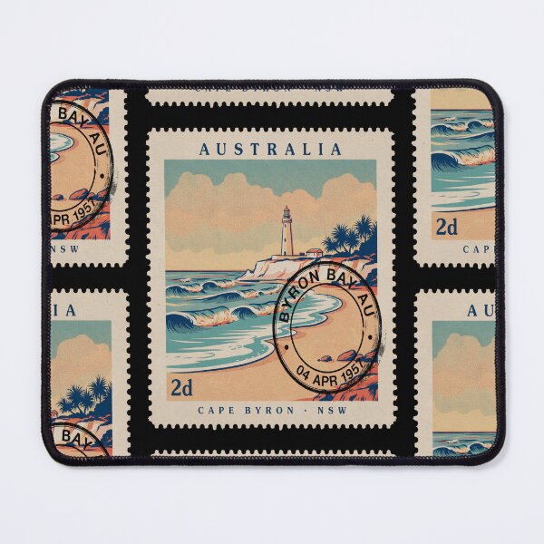 Item preview, Byron Bay Australia Coastal Postage Stamp Sticker designed and sold by stickercuffs.