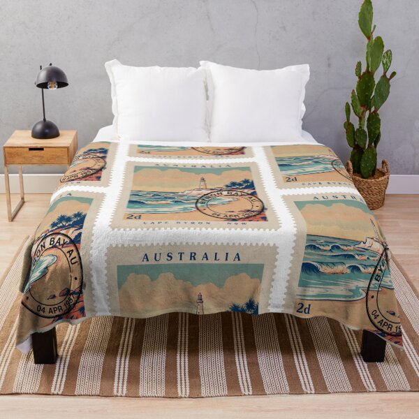 Item preview, Byron Bay Australia Coastal Postage Stamp Sticker designed and sold by stickercuffs.
