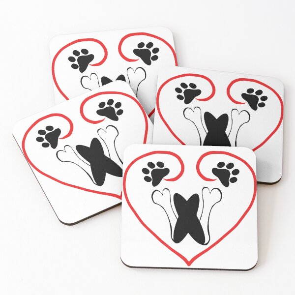 Item preview, Heart dog with the letter W designed and sold by acreació.