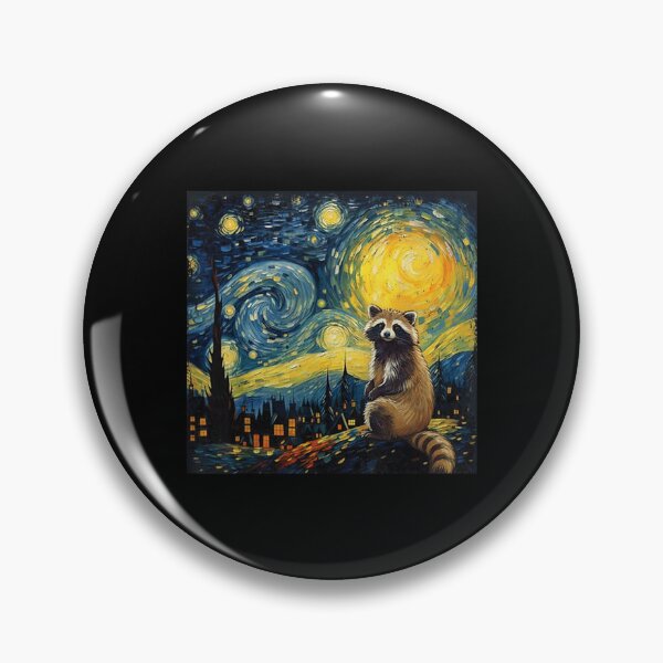 Item preview, Raccoon Starry Night Van Gogh Art Lover  designed and sold by Littermin.