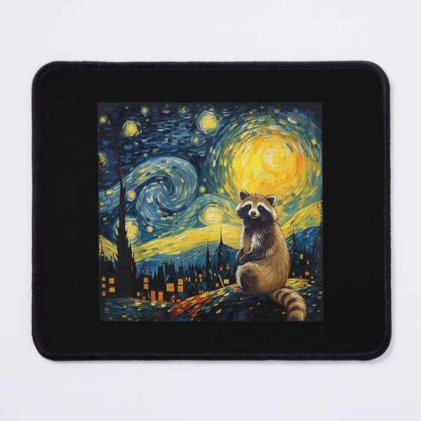 Item preview, Raccoon Starry Night Van Gogh Art Lover designed and sold by Littermin.