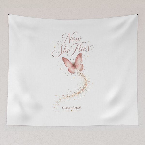 Item preview, Butterfly Graduation Gift — Now She Flies Class of 2026 | Gift for Daughter designed and sold by DreamelleStudio.