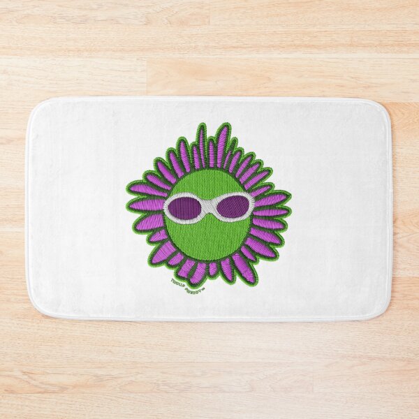 Item preview, Embroidery Style Green Sun Sunflower Wearing Sunglasses Art designed and sold by TwolipfweddyTM.