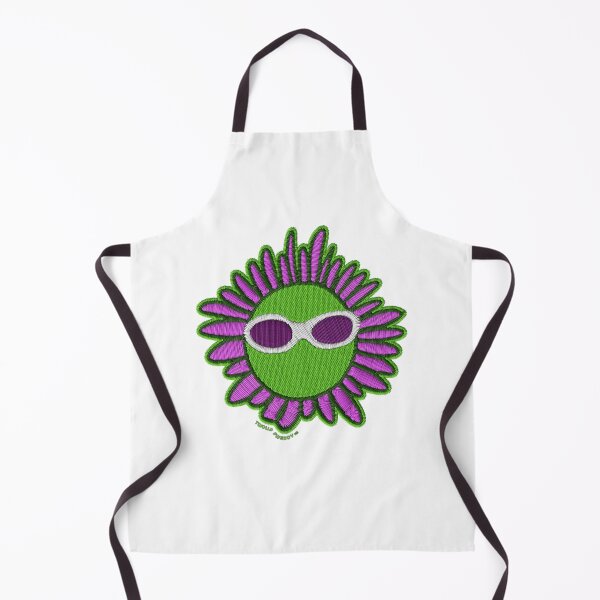 Item preview, Embroidery Style Green Sun Sunflower Wearing Sunglasses Art designed and sold by TwolipfweddyTM.