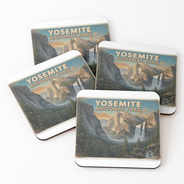Item preview, Arte de viajes vintage del Parque Nacional Yosemite designed and sold by The Souvenir Dept..