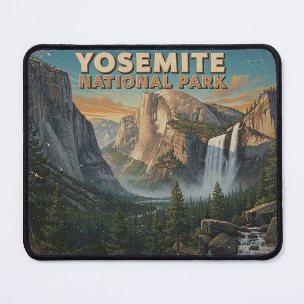 Item preview, Yosemite National Park Vintage Travel Art designed and sold by The Souvenir Dept..