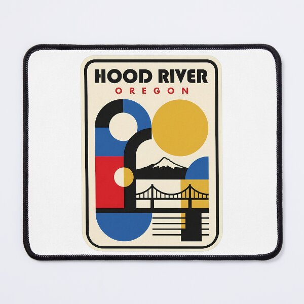 Item preview, Hood River Oregon Retro Geometric Mount Hood designed and sold by k3rstman1.