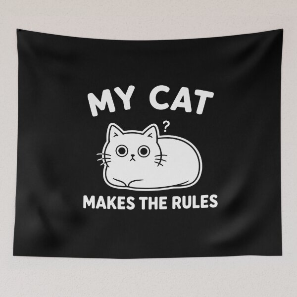 Item preview, MY CAT MAKES THE RULES CAT OWNER designed and sold by vecart34.