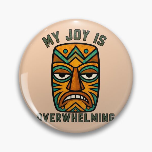 Item preview, Tiki Mask – My Joy Is Overwhelming designed and sold by Icareis-Studios.