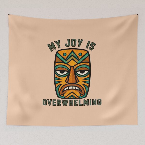 Item preview, Tiki Mask – My Joy Is Overwhelming designed and sold by Icareis-Studios.