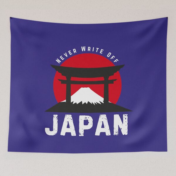 Item preview, Never Write Off Japan | Blue Samurai Football World Cup Pride designed and sold by PerfectMatch.