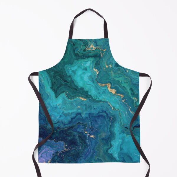 Item preview, Gold Teal Blue Green Marble designed and sold by SeaStarAlex.