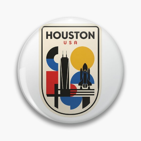 Item preview, Retro Houston Texas Space City Travel Badge designed and sold by k3rstman1.