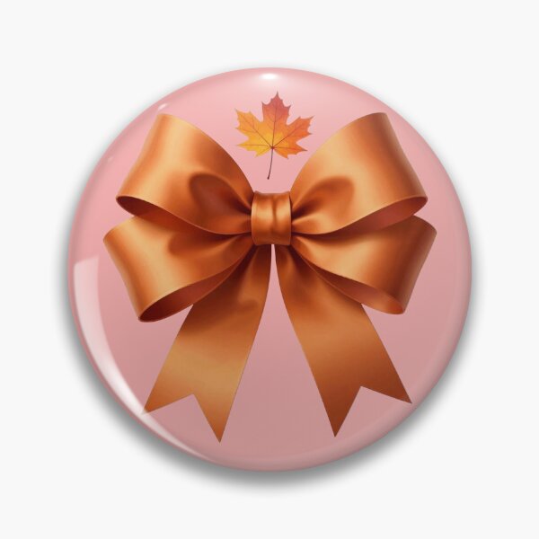 Item preview, Sleek Fall Geometric Luxury Bow with Stylized Maple Leaves designed and sold by TaBogroupsRed.