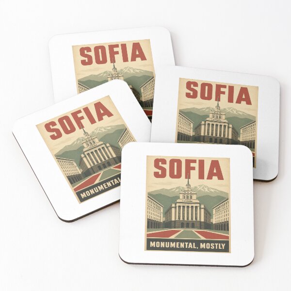 Item preview, Sofia Monumental Mostly – Retro Bulgaria Travel Design designed and sold by Soft Panic Studio.