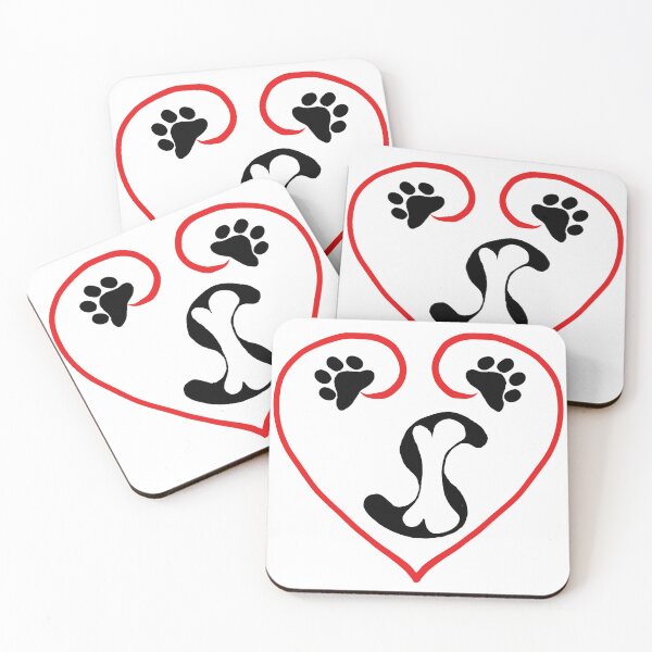 Item preview, Heart dog with the letter S designed and sold by acreació.