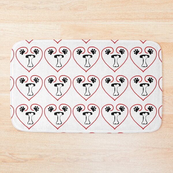 Item preview, Heart dog with the letter T designed and sold by acreació.