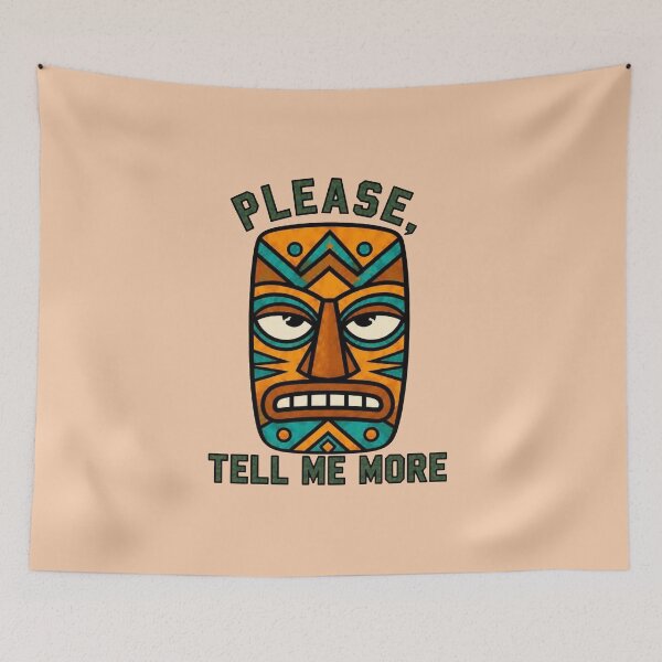 Item preview, Tiki Mask – Tell Me More designed and sold by Icareis-Studios.