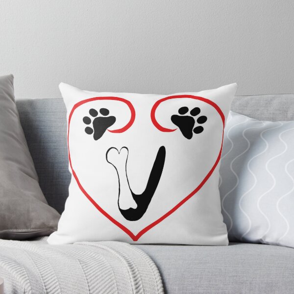 Item preview, Heart dog with the letter U designed and sold by acreació.