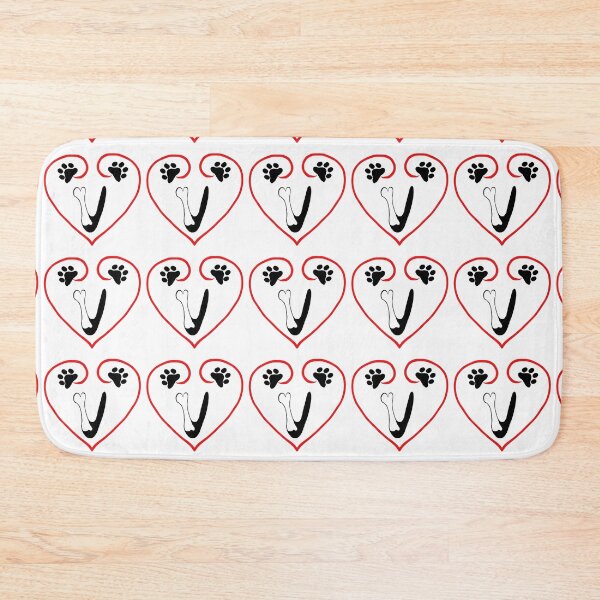 Item preview, Heart dog with the letter U designed and sold by acreació.