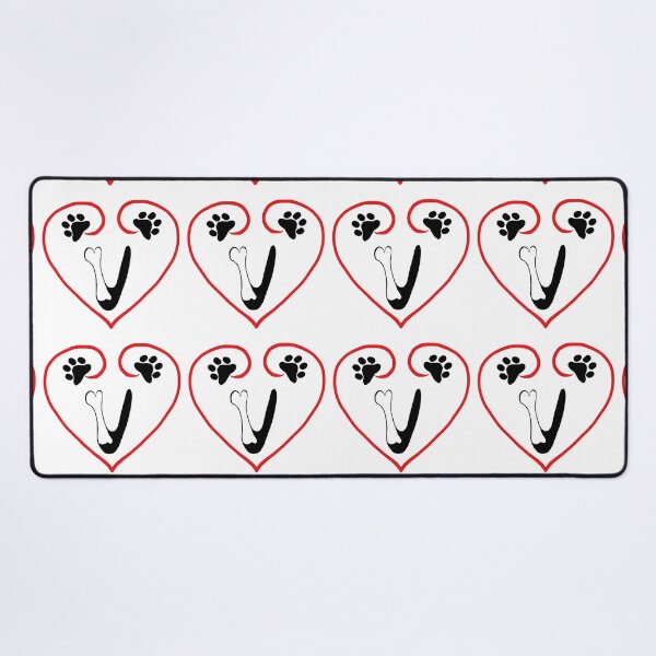 Item preview, Heart dog with the letter U designed and sold by acreació.