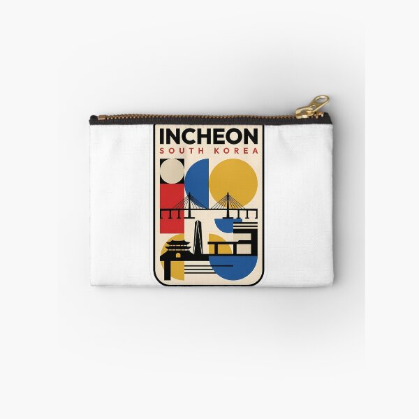 Item preview, Incheon South Korea Retro Bauhaus Travel Poster designed and sold by k3rstman1.