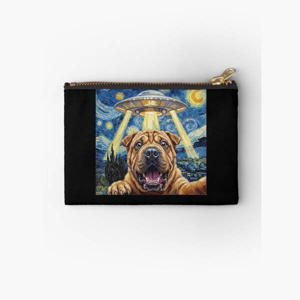Item preview, Chinese Shar Pei Starry Night UFO Van Gogh Art Dog Selfie Lover designed and sold by Kimberley King Art  King Art.