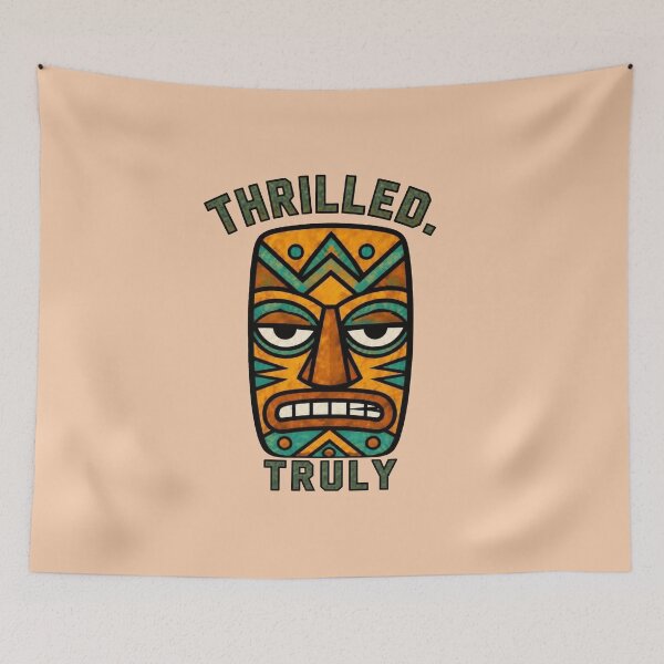 Item preview, Tiki Mask – Thrilled, Truly designed and sold by Icareis-Studios.
