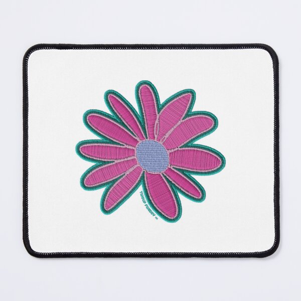 Item preview, Pink Daisy Embroidered Style Hand Drawn Floral Art designed and sold by TwolipfweddyTM.