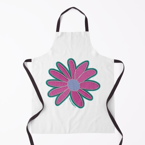 Item preview, Pink Daisy Embroidered Style Hand Drawn Floral Art designed and sold by TwolipfweddyTM.