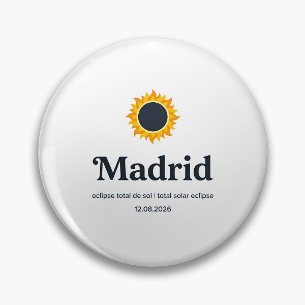 Item preview, Madrid Solar Eclipse 2026 Design designed and sold by Beyond Destinations.