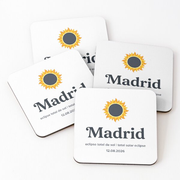 Item preview, Madrid Solar Eclipse 2026 Design designed and sold by Beyond Destinations.