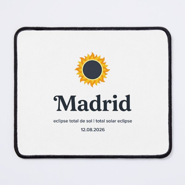 Item preview, Madrid Solar Eclipse 2026 Design designed and sold by Beyond Destinations.