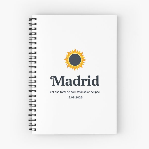 Item preview, Madrid Solar Eclipse 2026 Design designed and sold by Beyond Destinations.